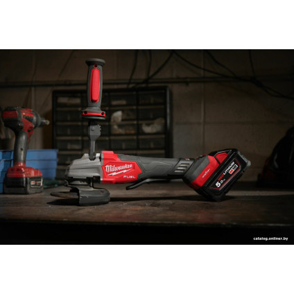 Угловая шлифмашина Milwaukee M18 Fuel One-Key M18FSAGSVO125X-502X 4933493553 (с 2-мя АКБ 5 Ач, кейс)