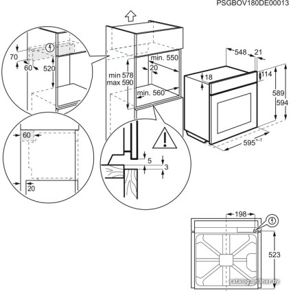 Электрический духовой шкаф Electrolux EOD3C70TK