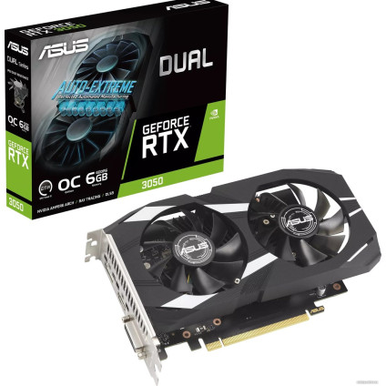 Видеокарта ASUS Dual GeForce RTX 3050 OC Edition 6GB DUAL-RTX3050-O6G
