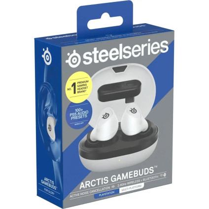 Наушники SteelSeries Arctis GameBuds (для PlayStation, белый)