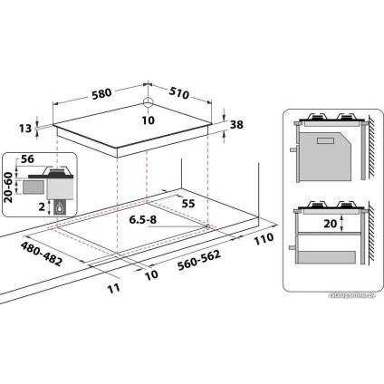 Варочная панель Whirlpool TGML 661 NB