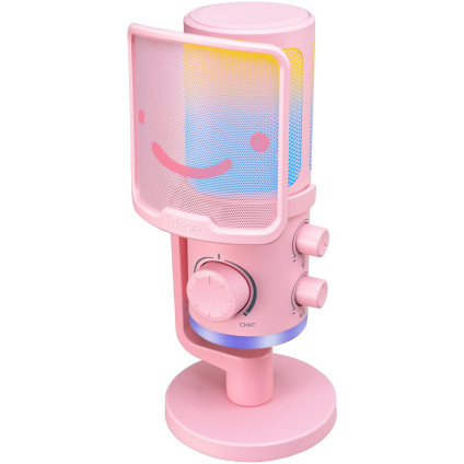 Проводной микрофон FIFINE AM6 (розовый)