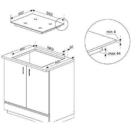 Варочная панель Amica PIM6540PHTUN 3.0