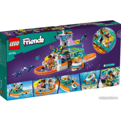 Конструктор LEGO Friends Морская спасательная лодка 41734