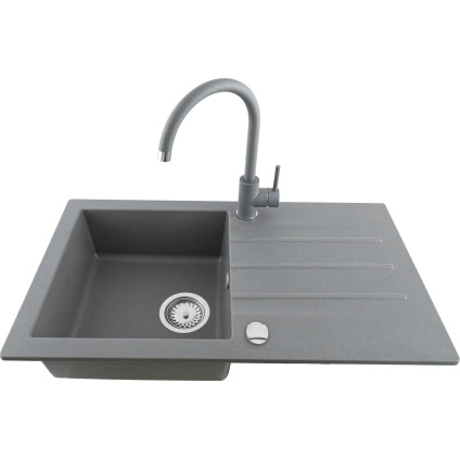 Кухонная мойка Kernau KGS A 50 1B1D Grey Metallic
