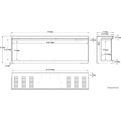 Электрокамин Aflamo Superb 60