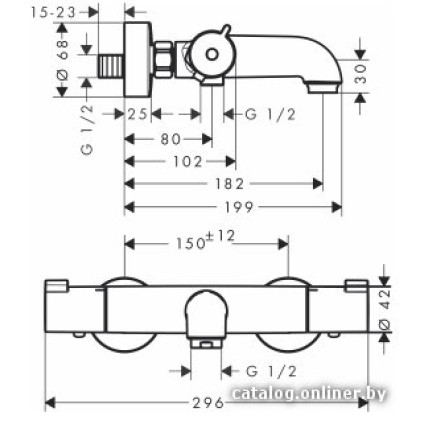 Смеситель Hansgrohe Ecostat 1001 CL [13201000]