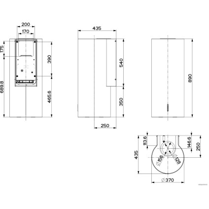 Кухонная вытяжка Faber Cylindra Plus WH Gloss A37