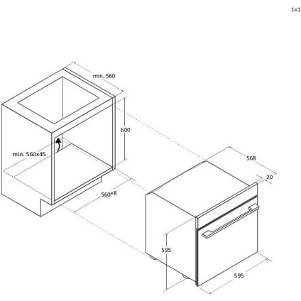 Электрический духовой шкаф Candy CA6NP5B3YTB