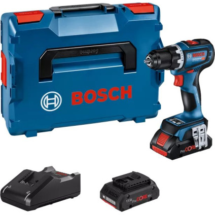 Дрель-шуруповерт Bosch GSR 18V-90 C Professional 06019K6004 (с 2-мя АКБ 4 Ач, кейс)
