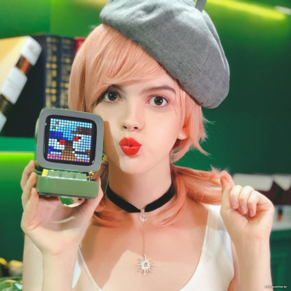 Беспроводная колонка Divoom Ditoo (розовый)