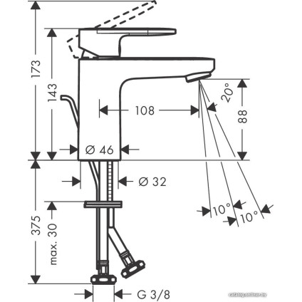 Смеситель Hansgrohe Vernis Blend 71551670