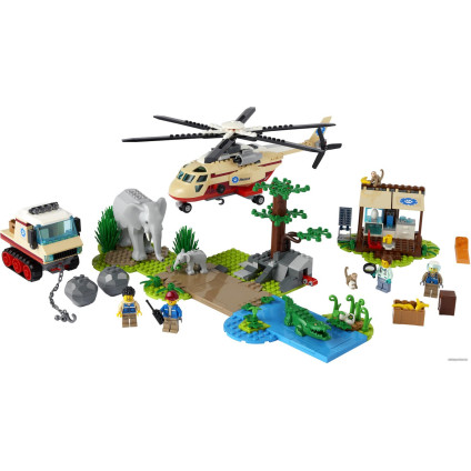Конструктор LEGO City 60302 Операция по спасению зверей