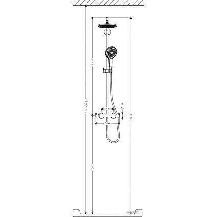 Душевая система  Hansgrohe Raindance Select 240 Showerpipe (27115000)