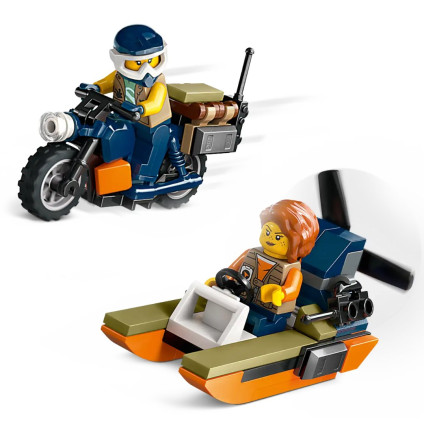 Конструктор LEGO City 60437 Вертолет исследователя джунглей в базовом лагере