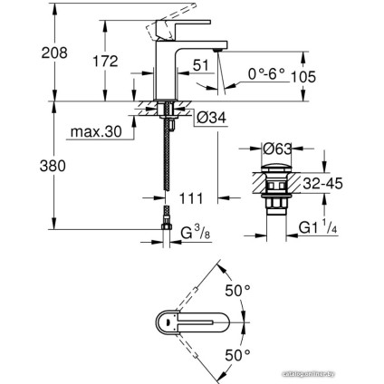 Смеситель Grohe Plus 33163003