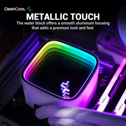 Система жидкостного охлаждения для процессора DeepCool LS520 SE WH R-LS520-WHAMMM-G-1