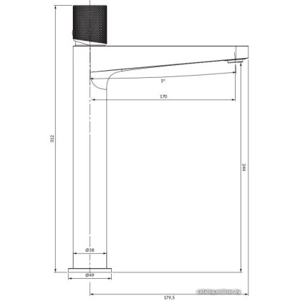 Смеситель Omnires Contour CT8012AT