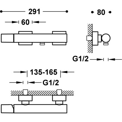 Смеситель с лейкой для биде Tres Project 21116701Nm