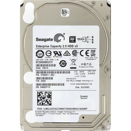 Жесткий диск Seagate Enterprise Capacity 2TB (ST2000NX0273)