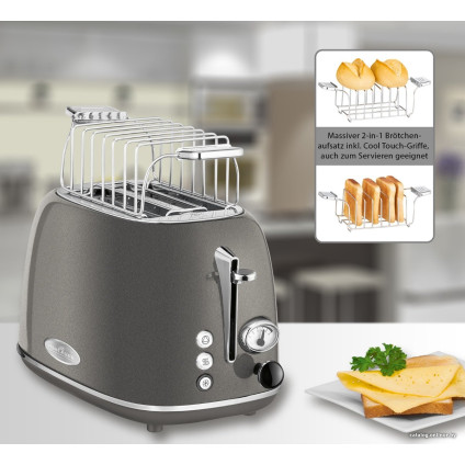 Тостер ProfiCook Vintage PC-TA 1193 (антрацит)