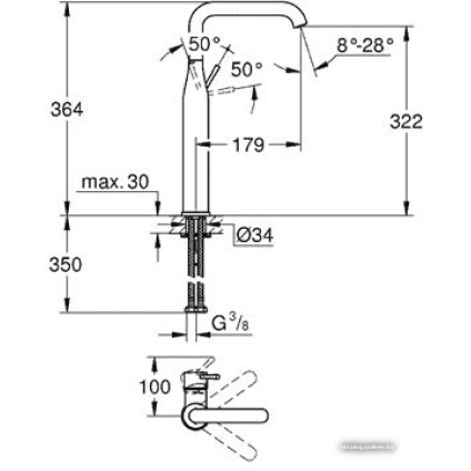 Смеситель Grohe Essence New 32901001 (хром)