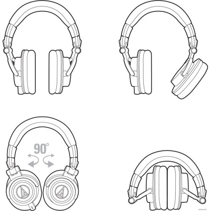 Наушники Audio-Technica ATH-M50x (черный)