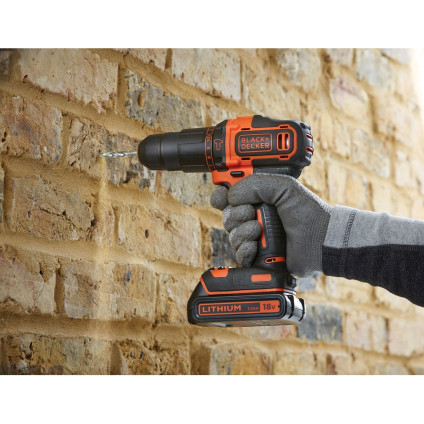 Ударная дрель-шуруповерт Black & Decker BDCHD18 (с 1-им АКБ)