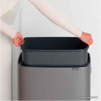 Мусорное ведро Brabantia Bo Touch Bin 60 л (платиновый)