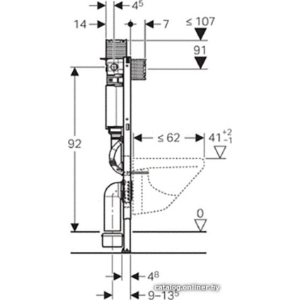 Инсталляция для унитаза Geberit Omega 12 111.030.00.1