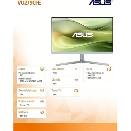 Монитор ASUS Eye Care VU279CFE-G