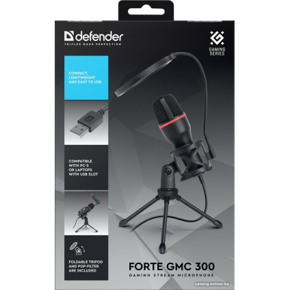 Проводной микрофон Defender Forte GMC 300 USB