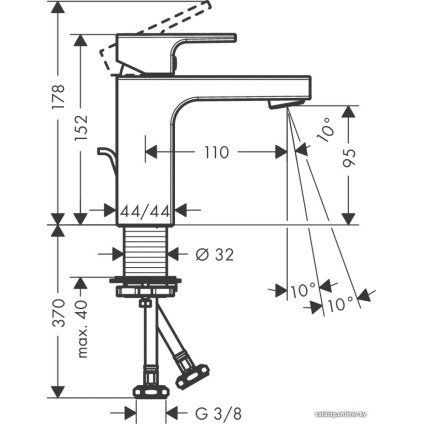 Смеситель Hansgrohe Vernis Shape 71561000