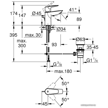 Смеситель Grohe Bauedge 23328001
