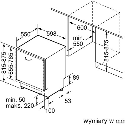 Встраиваемая посудомоечная машина Siemens iQ300 SN73HX48VE