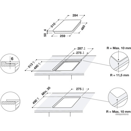 Варочная панель Whirlpool WS Q0530 NE