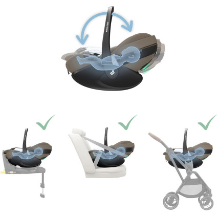 Детское автокресло Maxi-Cosi Pebble 360 Pro2 (twillic truffle)