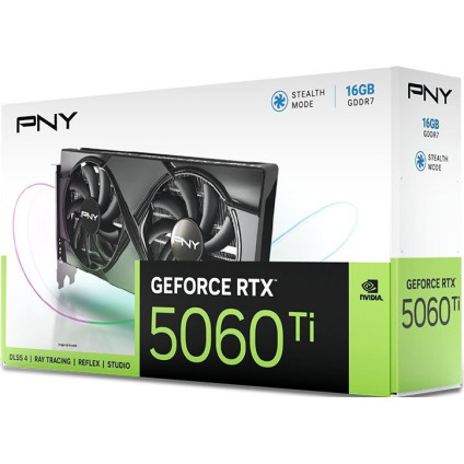 Видеокарта PNY GeForce RTX 5060 Ti 16GB Dual Fan VCG5060T16DFXPB1