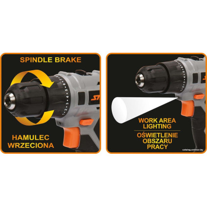 Дрель-шуруповерт Sthor 78972 (с 2-мя АКБ)