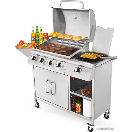 Газовый гриль для дачи Koler Relish v3 (серебристый)