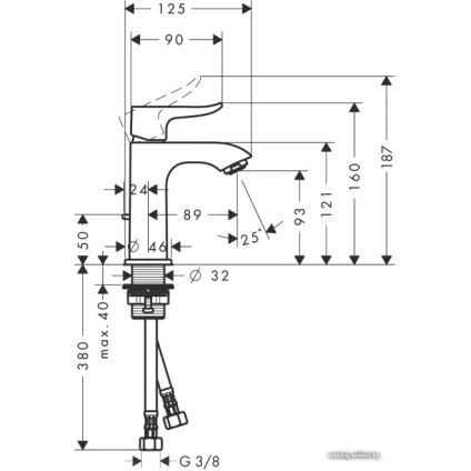 Смеситель Hansgrohe Metris 31088000