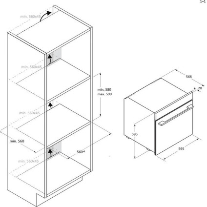 Электрический духовой шкаф Candy CA6NP5B3YTB