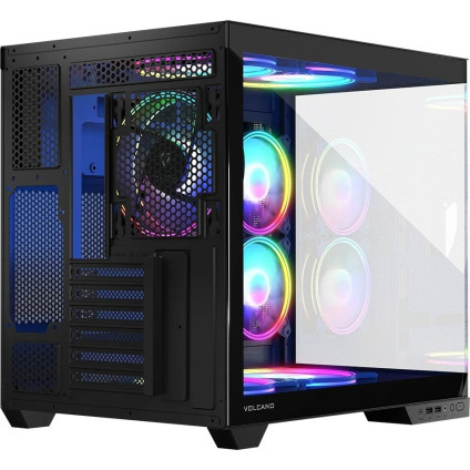 Корпус MODECOM Volcano Panorama Apex ARGB 3F Midi (темно-серый)