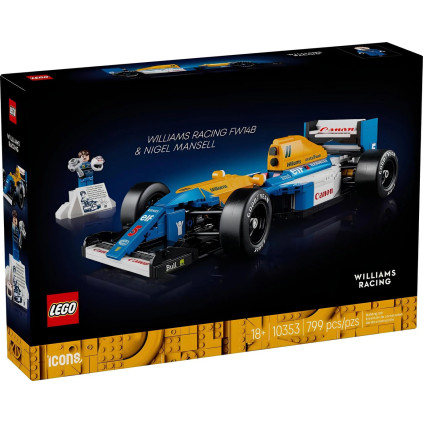 Конструктор LEGO Icons 10353 Гоночная машина Williams Racing FW14B & Nigel Mansell
