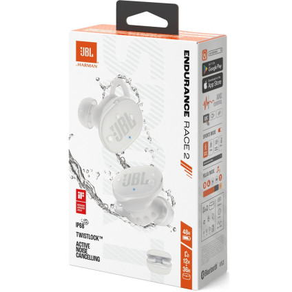 Наушники JBL Endurance Race 2 (белый)