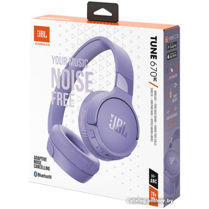Наушники JBL Tune 670NC (сиреневый)