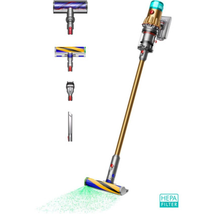 Пылесос Dyson V12 Detect Slim Absolute hepa (золотой)