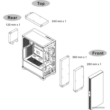 Корпус Thermaltake Versa T35 TG RGB CA-1R7-00M1WN-00