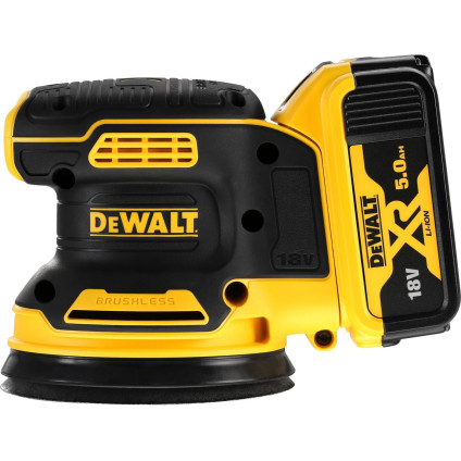 Эксцентриковая шлифмашина DeWalt DCW210P2 (с 2-мя АКБ, кейс)