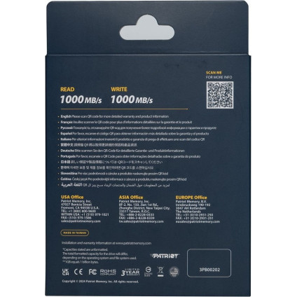 Внешний накопитель Patriot Transporter Lite 2TB PTPL2TBPEC